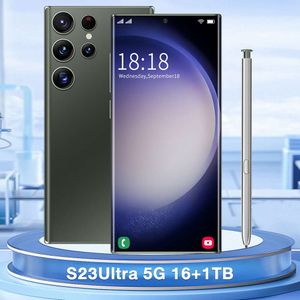 Novo cross-border s23 ultra5g em estoque 16 + 1t fabricante de smartphone android emite telefones celulares de comércio exterior por atacado