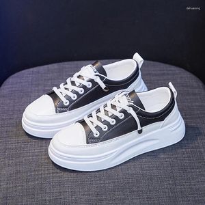 Casual Shoes Women Wersja Koreańska platforma Sport Sneakers dla Zapatos de Mujer Flat White Running Ladies 40 40