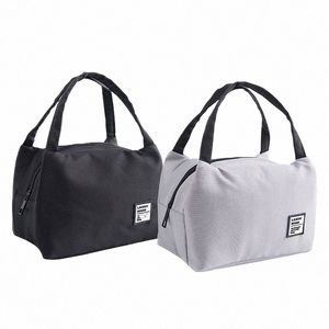 Nowe termiczne izolowane torby na lunch mężczyzn Przenośna podróż Praca lunchowa bento torebka Kobiety dla dzieci torba do przechowywania pokarmowa torba do przechowywania k2wv#