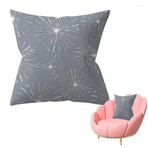 Federa per cuscino federa decorativa grigia geometrica morbida e solida quadrata fodera per cuscino per divano letto 18 x pollici