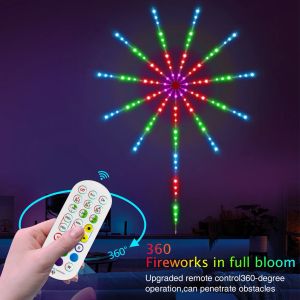 Светодиодные фейерверки Light RGB Smart Music Sound Sync Color Изменение фейерверков светодиодная полоса