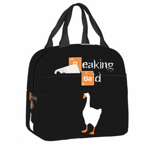 Breaking Bad Untitled Goose Game Lunch Bag Женщины Теплый охладитель Изолированный ланч-бокс для детей Школьные сумки для пикника N6xC #