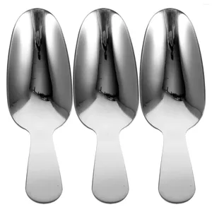 Spoons Stainless Steel Short Handle Multi-Functional Dessert Scoops Candy Flour Shovel Spoon Ice Cream For Home Kitchen