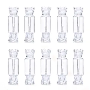 Storage Bottles 10/20pcs 8ml Lip Gloss Tubes Candy Shape Containers Refillable Clear For Women Girls DIY Cosmetics