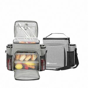 Denuoniss En yeni tasarım fitn öğle yemeği çantası Yetişkin Erkekler/Kadınlar Yalıtılmış Torba Taşınabilir Omuz Piknik Termal Meyve Çantası İş için 92lb#
