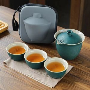 Seyahat Çay Seti Taşınabilir Açık Kamp Yapımı Aracı Tek Kung Fu TeAware Kültür severler için Hediye 240325