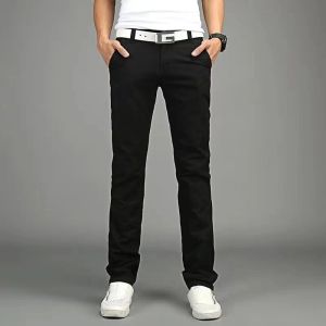 High Quality Men's Casual Pants Four Seasons Can Wear Thin All-Match solid color casual Trousers