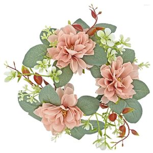 Dekorativa blommor Vigselring Party Decoration Wreath Farmhouse Layout Props Supplies Plastic Gift Sovrum