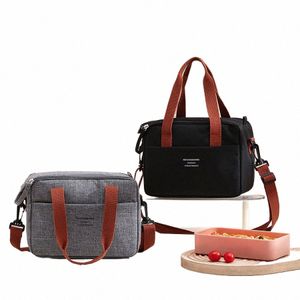 Nuovo panno di Oxford termica Insulati Lunch Box Borsa di stoccaggio multifunzionale Scuola Ufficio Picnic Lunch Cooler Borse A4FY #