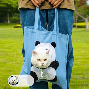 Cat Carriers Soft Pet Cartoon Przenośna oddychająca torba dla psów nosząca worki duża pojemność wychodzących podróży Zwierzęta torebki torebki