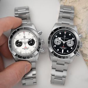2024 Pagani Design Nowy BB58 Panda Retro Men Automatyczne chronograf Sapphire Mirror Japan Move Men Quartz Wrist zegarek Wodoodporne luksusowe zegarek