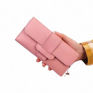 women Wallet Cardholder Coin Purses Clutch Phe Credit Card Holder Ladies Luxury Large Capacity Leather Bag with Zipper i9JP#