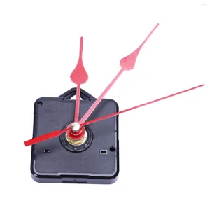 Relógios acessórios substituição relógio de parede peças reparo pêndulo mecanismo movimento quartzo motor com mãos acessórios kit (preto vermelho)