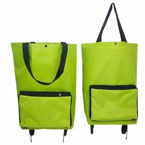 new Folding Shop Bag Shop Buy Food Trolley Bag Wheels Bag Buy Vegetables Shop Organizer Portable L8h8#