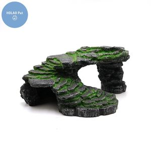 Aquário réptil volta mesa de secagem ornamento tanque peixes escalada plataforma decoração acessórios aquário tartaruga lagarto animal estimação 240321