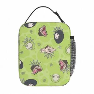 Sacos de almoço isolados bonitos à prova de vazamento Carto Refeição Ctainer Cooler Bag Lunch Box Tote School Outdoor Men Women F61Z #