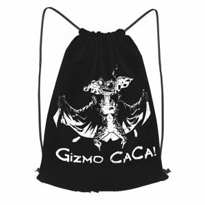 gizmo Caca Gremlins Dt Let It Get Wet Never Feed It After Midnight Rucksack mit Kordelzug, Aufbewahrungstasche, Sporttasche E1zm#