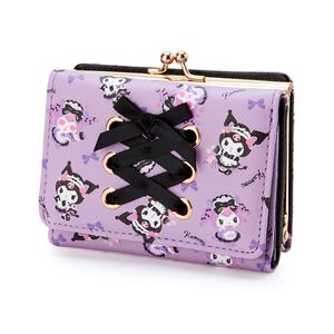 Chegam novas dos desenhos animados estilo kuromi curto casual carteira kawaii saco de cartão moeda bolsa presentes do feriado para amigos kdis ornamentos 226