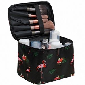 flamingo Cosmetic Bags Travel Storage Makeup Bag Case Organizadores ToiletryW Toilet Box ZDH51 B5Ud #