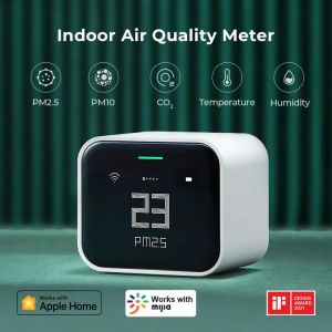 Управление Qingping Air Detector Lite Retina Touch IPS Экранная операция PM2.5 MI Home App Control Oir Monitor Работа с Apple Homekit