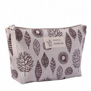 wishing Tree Women Travel Cosmetic Bag Canvas Portable Zipper Makeup Bags Female Purses Pencil Case Toiletries Storage W Bag i1hF#