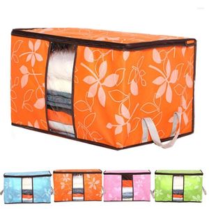 Storage Bags Foldable Clothes Organizer Blanket Quilt Bag Closet For Pillow