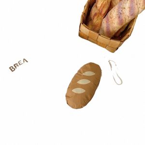 Nyl French Bread Foldble Shop Bag Funny Tote Bag Storage Bags Carto Eco Bag Waterproof Reanvändbart mellanmål I9O6#