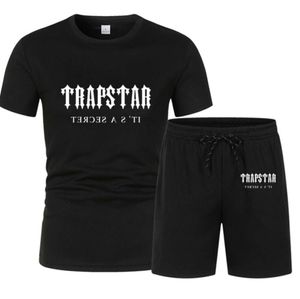TRAPSTAR Brand Designer basketball Tracksuit Set Men T shirt Shorts Sets Summer Sportswear Jogging Pants Streetwear Harajuku Tops Tshirt Suit 1123ess