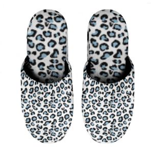 Pantofole Stampa Leopardo (1) Caldo Cotone Per Uomo Donna Spessa Suola Morbida Antiscivolo Scarpe Soffici Bolla Per Interni