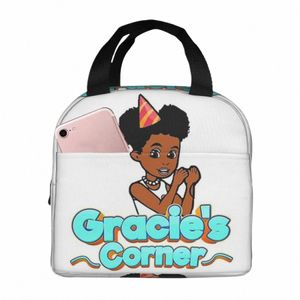 Gracies Family Corner Cute Phic's SG Lunch Bag Bento Box Lunch Tote Torby Torby chłodne torba termiczna dla kobiety studencka praca A7wf#