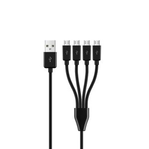 0,5m 4 Porta Micro USB para USB Cabo de carregamento para smartphone para smartphone para um cabo de carregamento de smartphone