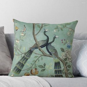 Kissen A Teal Of Two Birds Chinoiserie Throw Christmas Cases Sofa Couch Pillows DecorativeMöbel & Wohnen, Dekoration, Dekokissen!