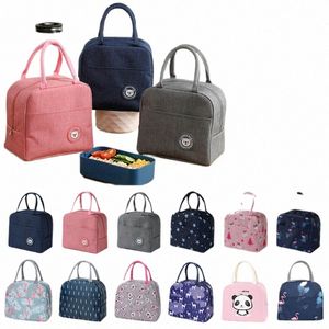 Isolierte Lunchtasche für Frauen und Kinder, Kühltasche, Thermotasche, tragbare Lunchbox, Eisbeutel, Tragetasche, Lebensmittel-Picknick-Taschen, Lunch-Taschen für die Arbeit, 52NQ #