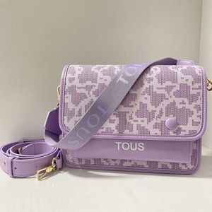 Moda de luxo moda cruz pacote loja frete grátis espanhol ursinho doce mochila alça de ombro 62009-5 roxo