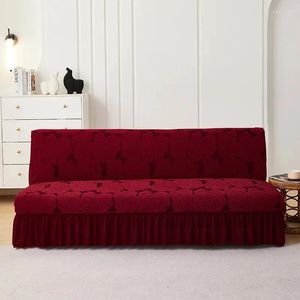 Stol täcker s/l storlek bäddsoffa bäddar armlöst för vardagsrum stretch fällbar soffa soffor slipcover hem