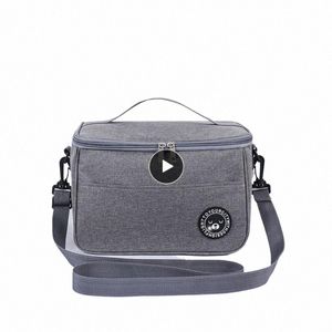 1~10pcs Portable Lunch Bag Food Thermal Box Durable Waterproof Office Cooler Lunchbox With Shoulder Strap Organizer Insulated 15Ti#