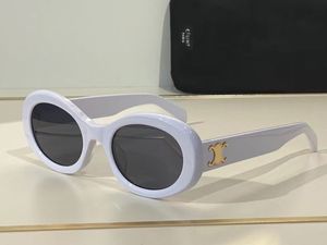 Vintage 4S194, och tryck solglasögon, Celinf Arc Women's Solglasögon Designer Leopard Cel Brand Lenses, Oval Men's Retro Small Round Frame WO,