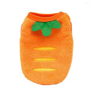 Dog Apparel Warm Fleece Pet Clothes Winter Vest Jacket For Small Dogs Cute Carrot Chihuahua Puppy Clothing Cat Costume