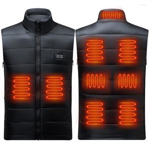 Blankets Unisex Electric Heated Vest USB Charging 9 Areas Jacket 3 Temperature Mode Dual Control For Men Women Blanket