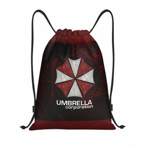 Personalizado Umbrella Corps Corporati Cordão Mochila Sacos Mulheres Leve Video Game Gym Sports Sackpack Sacks para Loja R38L #