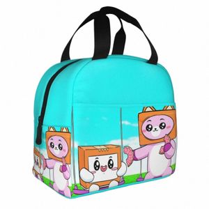 Boxy Foxy Rocky Isolated Lunch Bag Cooler Bag Lunch Ctainer Söt LankyBox Carto Portable Tote Lunch Box Food Bag Y8ng#