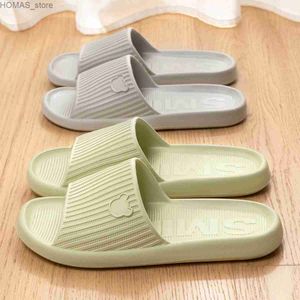 Ev Ayakkabıları Kadın Sevimli Ayı Sandalet Yaz Plajı Deniz Kaynakları Banyo Banyo Anti Slip Slip Yumuşak Sandalet Moda Y240401