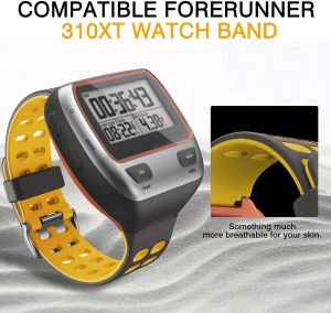 Cinta de pulseira quente de silicone para Garmin Forerunner 310xt Watchband Recursor alternativo 310 XT Sport Smart Watch Band Bracelet