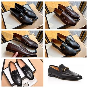 Business Shoes Men Loafers Real Leather Footwear Shoes Printed Mule Metal Round Toe Loafers Mule Fashion Business Shoes EUR39-45