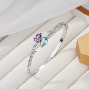 Bileklik Senyu Lady Elegant Güzel Bangles Moda Şubeleri Tasarlama Tahvi Partisi Takı Pave CZ Kadın Açık Yıldönümü Hediyeleri