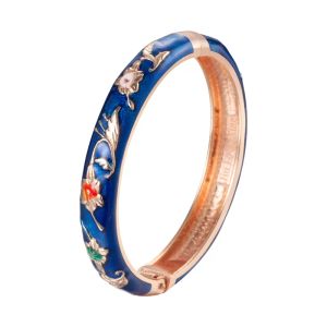 Braccialetti cloisonne per donna braccialetto a mano smalto fiore gioiello braccialetti da donna braccialetti femminile per la festa della mamma regali