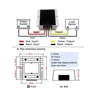 6 V do 12 V 5-11 V do 12 V 3A-10A DC-DC Transformator DC Zasilanie zasilacz Regulator Moduł wzmacniacza samochodu