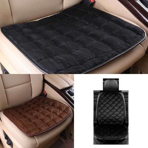 Upgrade Winter Car Seat Cover Car Front/Rear Seat Cushion Non-Slip Short Plush Chair Auto Seat Cushion Protector Mat Pad