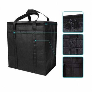 quente portátil geladeira saco isolado lancheira térmica refrigerador saco dobrável Fi piquenique viagem Food Ctainer Tote Bags Box K4JO #