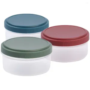 Abendessen 3 -PCs Unterkasten luftdichtes Sauce Kinderplastikbehälter mit Deckelbecher PP Tiny Container